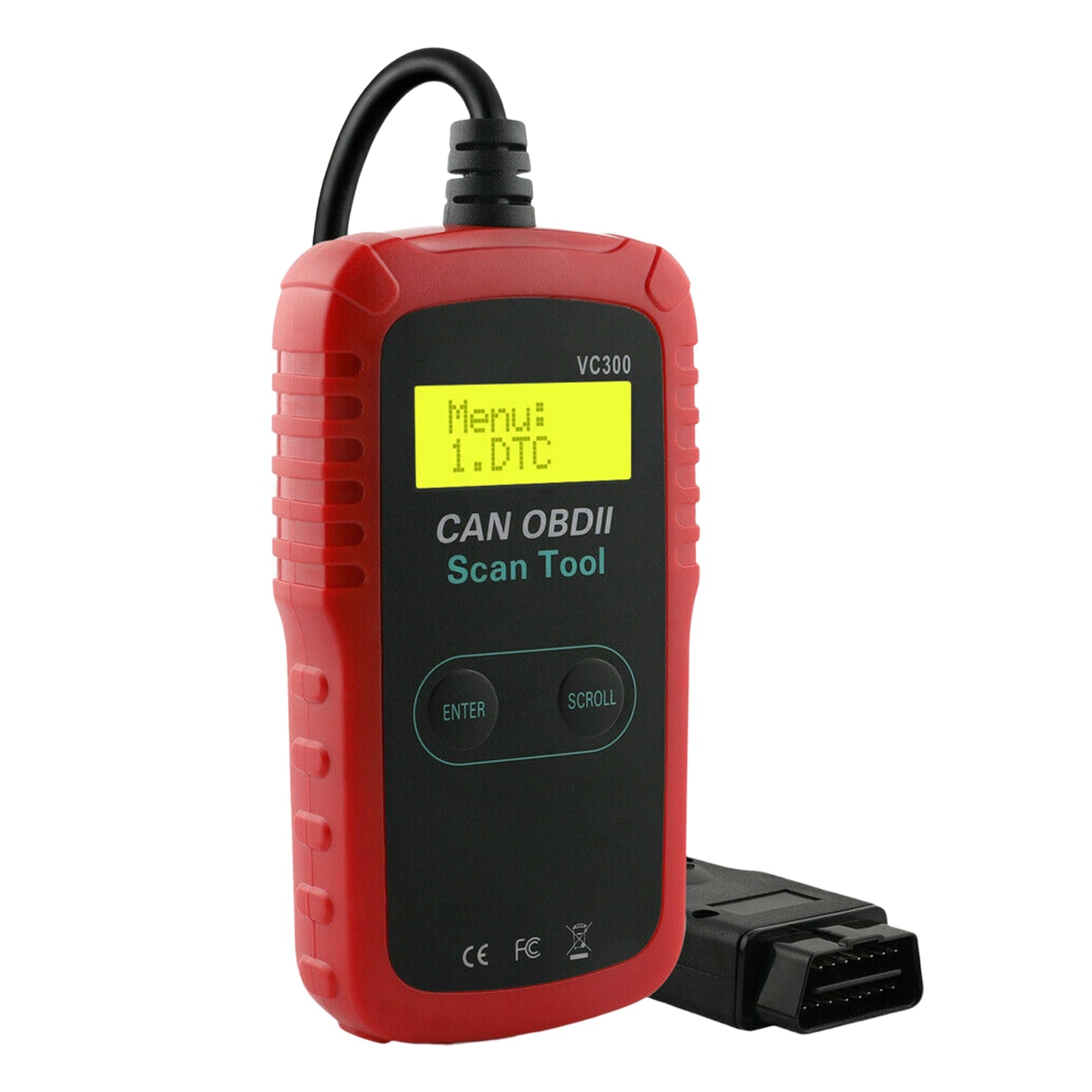 Vc300 Car Obd2 Diagnostic Scanner Automotive Engine Light Code Reader Obd Check Engine Diagnostic Tool red black - Premium OBD & Diagnostic Tools from Rapidvehicles - Just $35.99! Shop now at Rapidvehicles