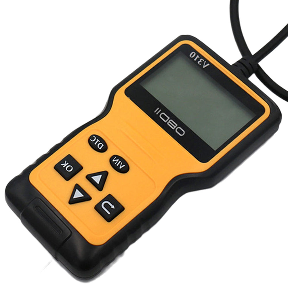 Obd2 Scanner Car Engine Fault Code Reader Obd Ii Tester Auto Diagnostic Scan Tool Screen Display Decoder Detector Yellow - Premium OBD & Diagnostic Tools from Rapidvehicles - Just $40.99! Shop now at Rapidvehicles