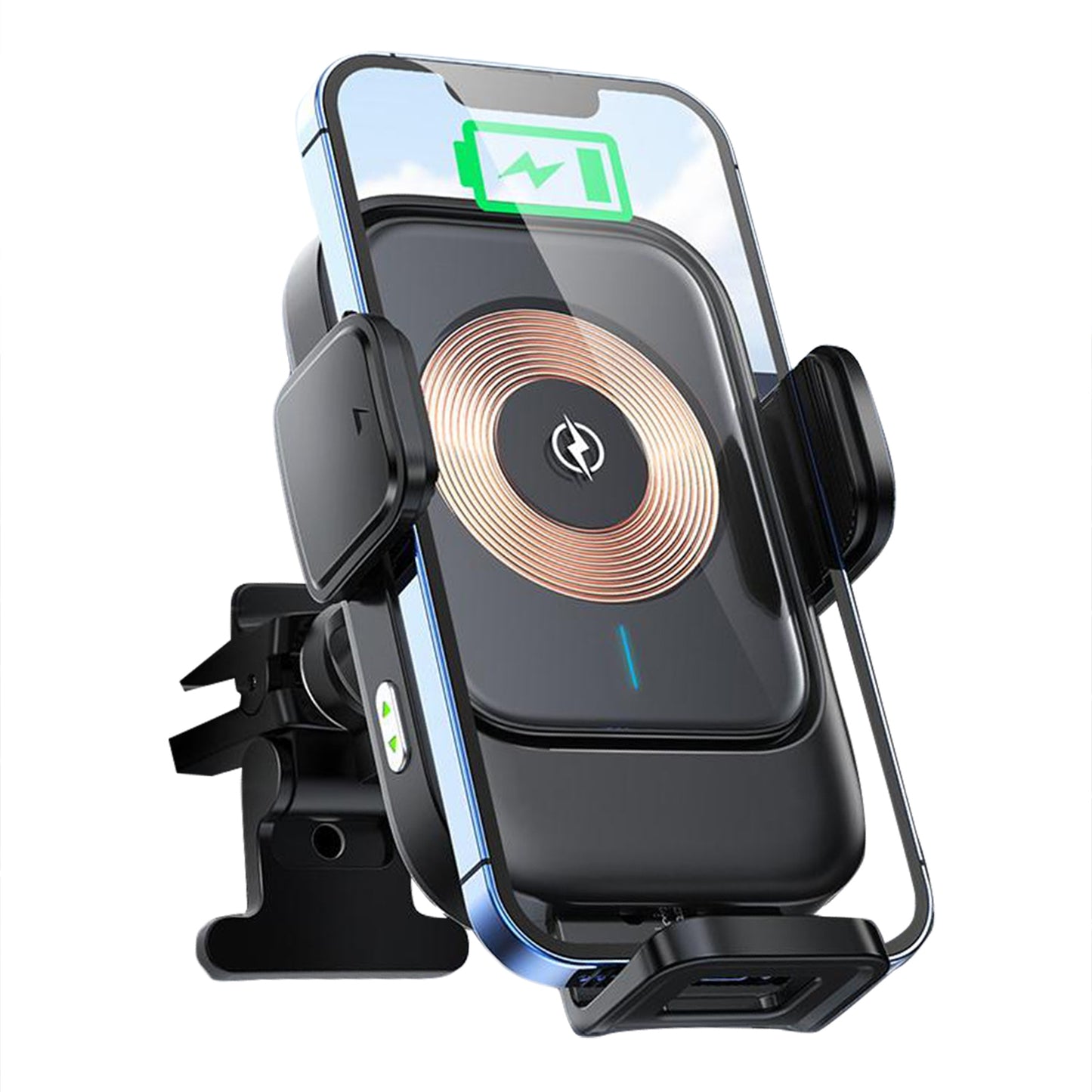 Car Phone Holder 15w Fast Charge Wireless Charger Smart Sensor - Premium Car Mounts & Holders from Rapidvehicles - Just $49.99! Shop now at Rapidvehicles