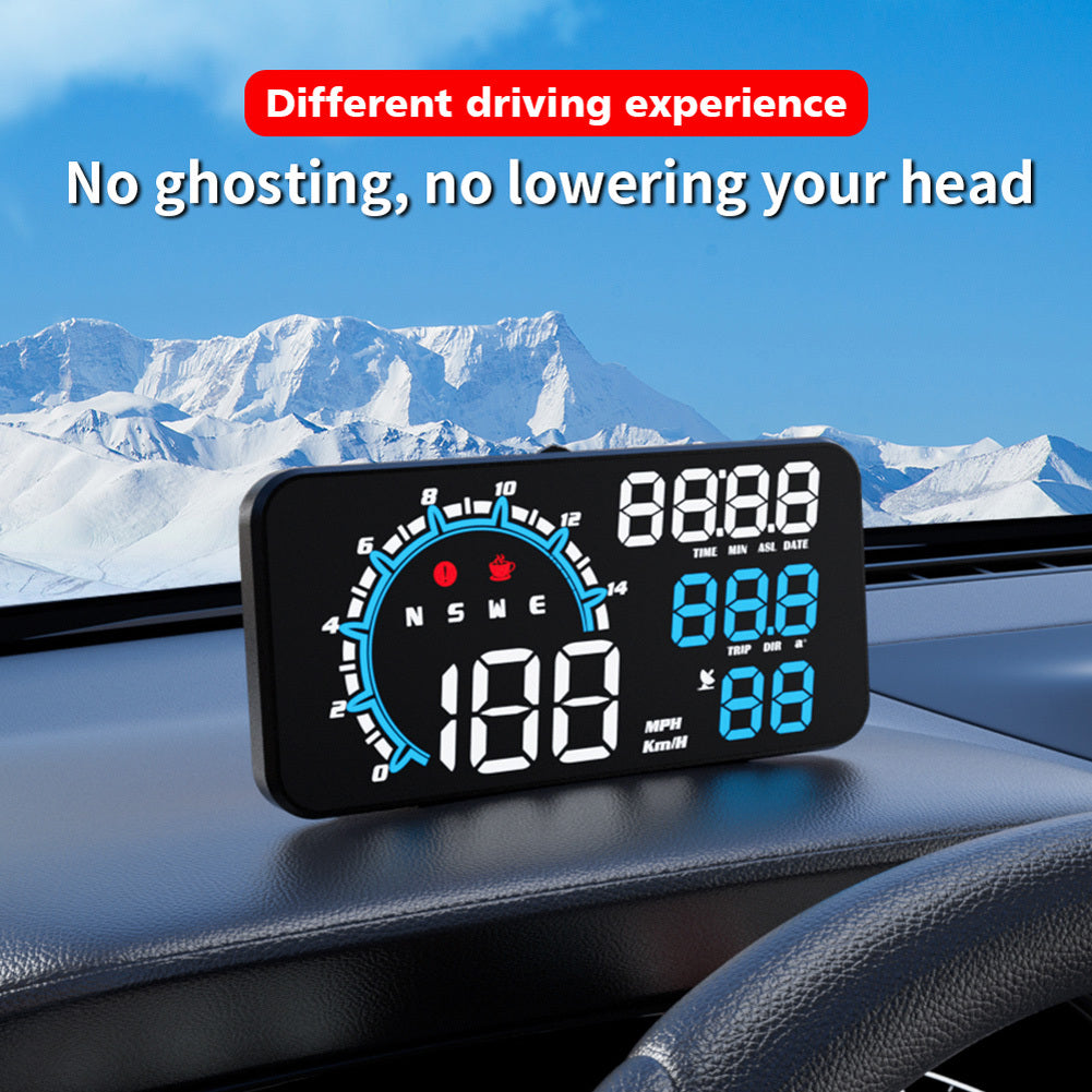 Car Hud Head up Display 5.5-Inch Large Screen Universal USB Gps Speed Instrument with Overspeed Alarm Black - Premium Other Car Electronics from Rapidvehicles - Just $46.89! Shop now at Rapidvehicles