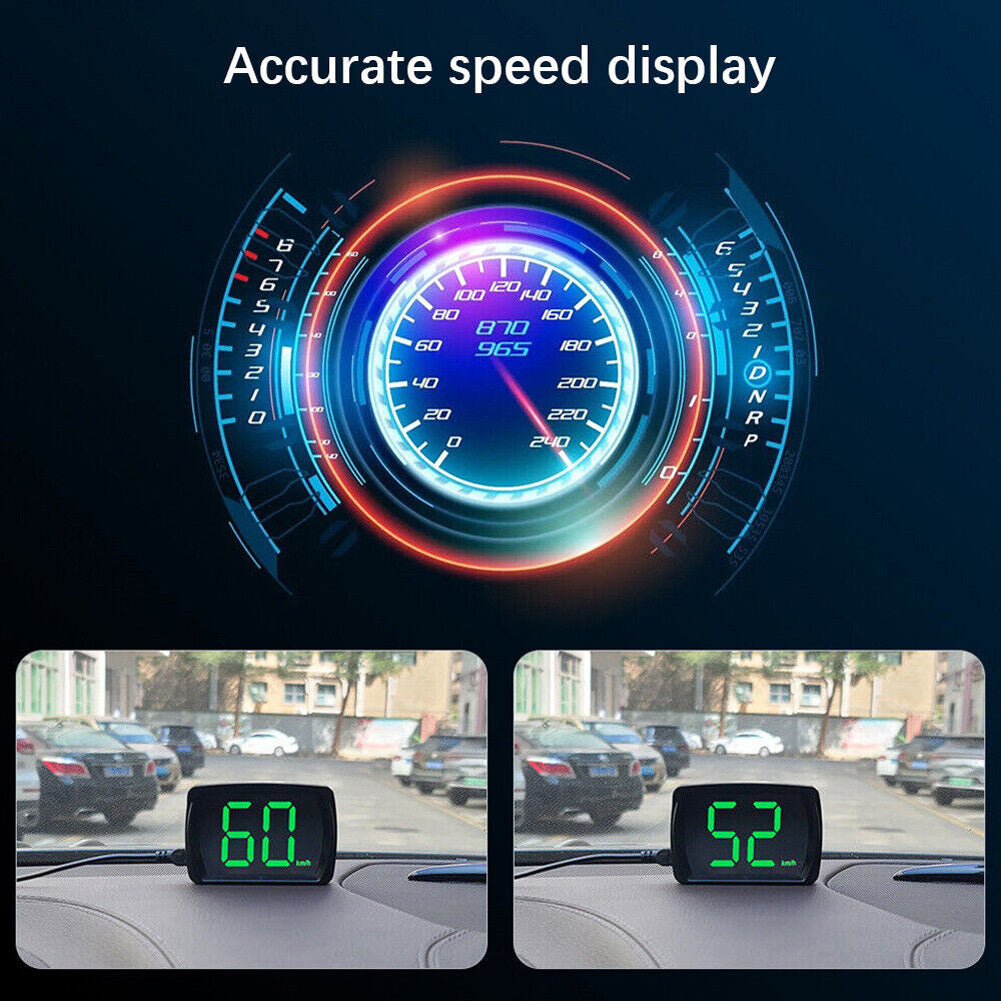 Car Hud Head-up Display Universal Bluetooth Car Speedometer Safety Warning Instrument Car Accessories black - Premium Other Car Electronics from Rapidvehicles - Just $28.30! Shop now at Rapidvehicles