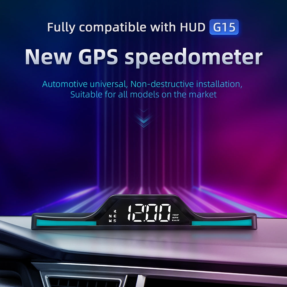 Car Hud Head up Display Universal Gps Digital Speedometer Mph over Speed Alarm System for All Car Models Black - Premium Other Car Electronics from Rapidvehicles - Just $48.05! Shop now at Rapidvehicles