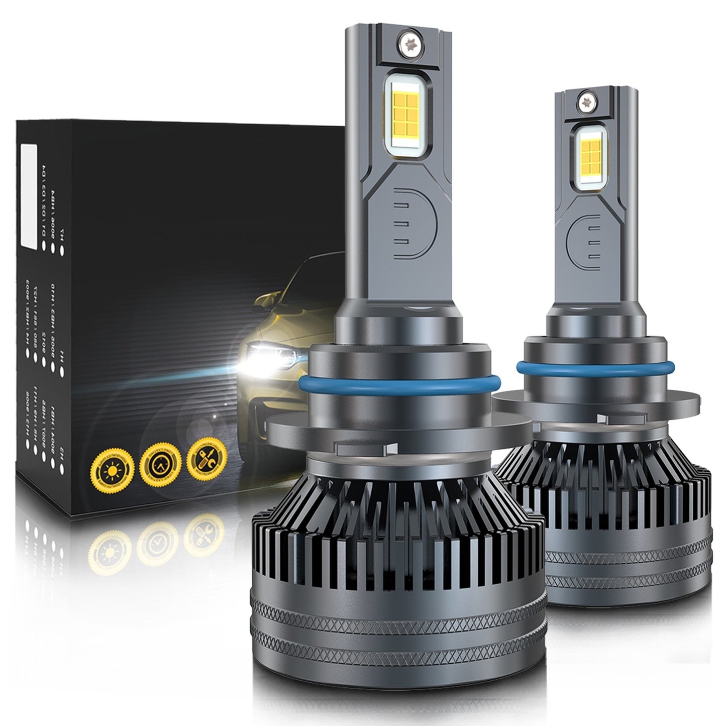 1 Pair Car LED Headlight Bulbs H1 9005 H7 H4 High-Power - Premium Car LED Lights from Rapidvehicles - Just $49.99! Shop now at Rapidvehicles