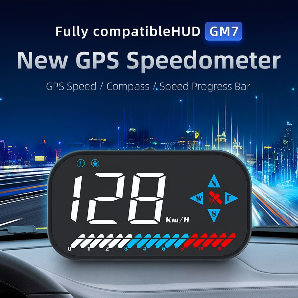 Car Hud Head-Up Display Digital Gps Speedometer Compass HD Screen Universal for Outdoor Off-Road Vehicle Black - Premium Other Car Electronics from Rapidvehicles - Just $40.99! Shop now at Rapidvehicles