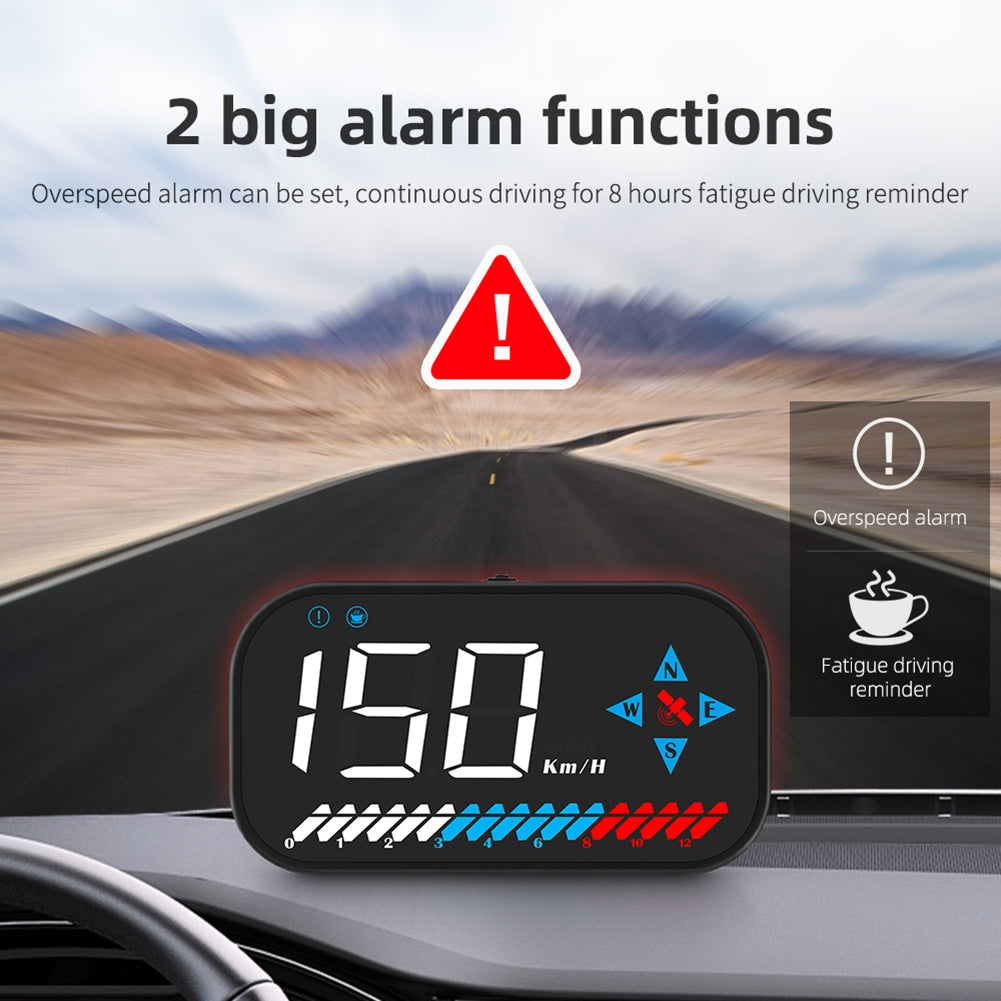 Car Hud Head-Up Display Digital Gps Speedometer Compass HD Screen - Premium Other Car Electronics from Rapidvehicles - Just $55.99! Shop now at Rapidvehicles