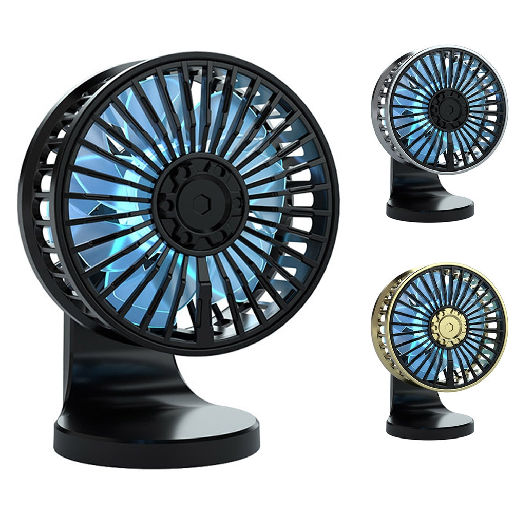 F210 USB Car Fan Multi-angle Rotation Dual Engine Windshield Desk - Premium Other Car Electronics from Rapidvehicles - Just $29.99! Shop now at Rapidvehicles