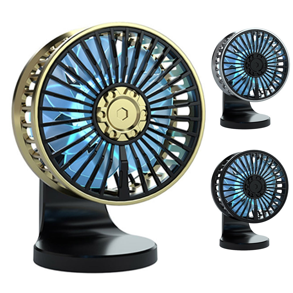 F210 USB Car Fan Multi-angle Rotation Dual Engine Windshield Desk - Premium Other Car Electronics from Rapidvehicles - Just $29.99! Shop now at Rapidvehicles