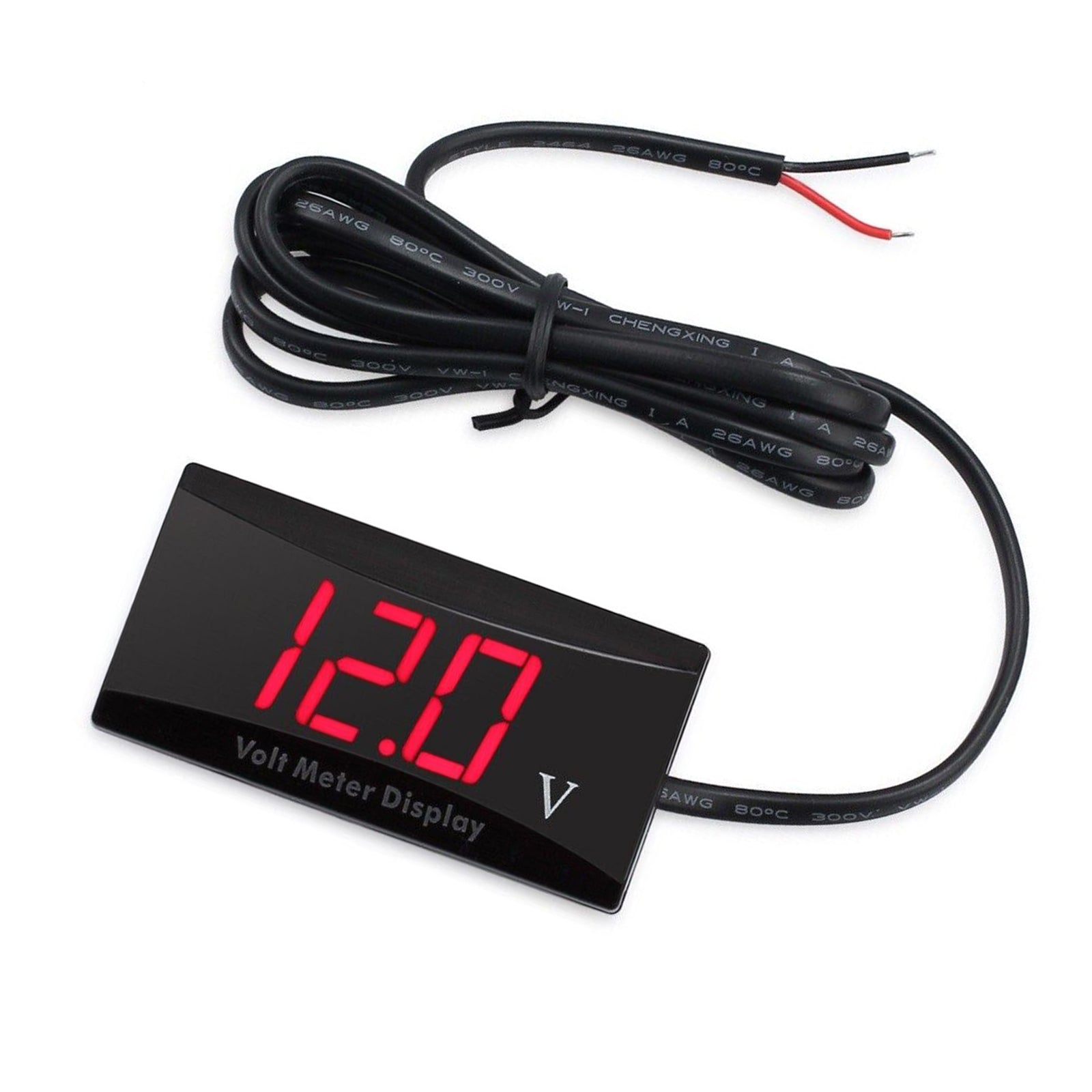 Car Voltmeter 8V-16V Led Digital Display Battery Detection Voltmeter Waterproof Universal For Motorcycle blue light - Premium Motorcycle Accessories from Rapidvehicles - Just $22.99! Shop now at Rapidvehicles