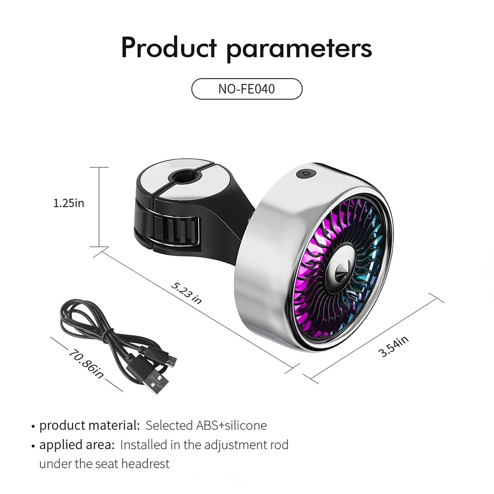 Portable Car Usb Cooling Fan Multi-functional Rear Seat Hook - Premium Car Organizers from Rapidvehicles - Just $33.99! Shop now at Rapidvehicles