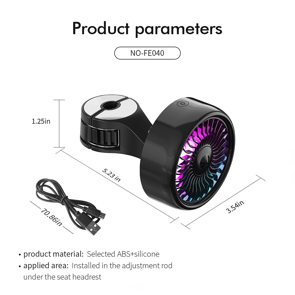 Portable Car Usb Cooling Fan Multi-functional Rear Seat Hook - Premium Car Organizers from Rapidvehicles - Just $33.99! Shop now at Rapidvehicles