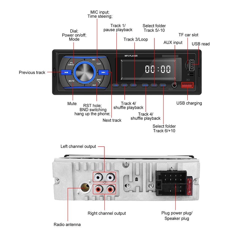 Car Mp3 Player Bluetooth Location Finder U Disk Power Amplifier - Premium Other Car Electronics from Rapidvehicles - Just $45.99! Shop now at Rapidvehicles