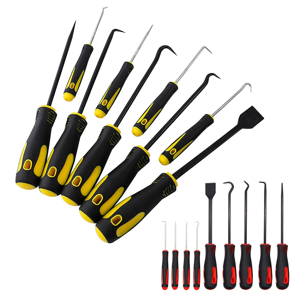 9pcs Oil Seal O-rings Removal Tool Screwdriver Automotive Electronic Precision Hooks Puller Auto Repair Tool red - Premium Scratch Repair from Rapidvehicles - Just $37.99! Shop now at Rapidvehicles