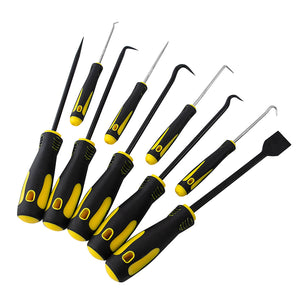 9pcs Oil Seal O-rings Removal Tool Screwdriver Automotive Electronic Precision Hooks Puller Auto Repair Tool yellow - Premium Scratch Repair from Rapidvehicles - Just $37.99! Shop now at Rapidvehicles