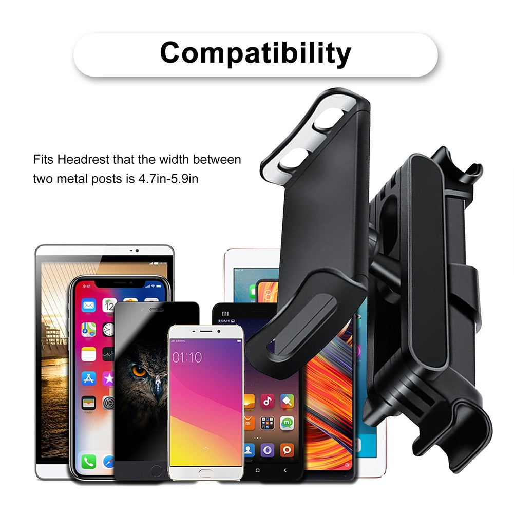 Car Headrest Tablet Mount Holder Compatible For Ipad Mobile Phone Universal Telescopic Rack Support Frame black - Premium Car Chargers from Rapidvehicles - Just $27.99! Shop now at Rapidvehicles