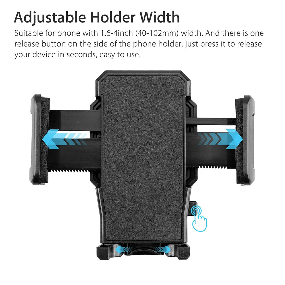 Cup Holder Phone Mount For Car Adjustable Stable Long Arm Cell Phone Holder Cradle Universal Navigation Rack black - Premium Car Mounts & Holders from Rapidvehicles - Just $19.99! Shop now at Rapidvehicles