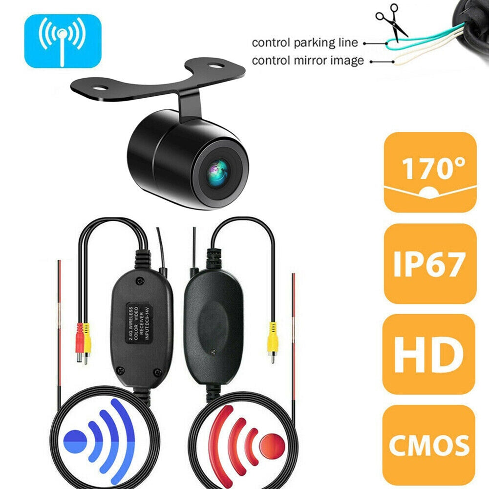 2.4G Wireless Car Rear View Backup Camera Mount With 2.4G - Premium Car Rear View Camera from Rapidvehicles - Just $46.99! Shop now at Rapidvehicles