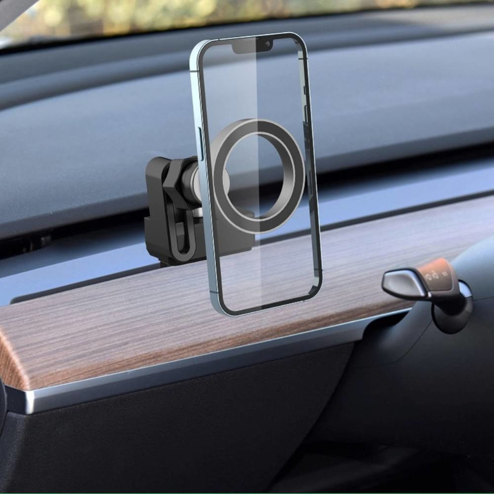 Car Vent Phone Mount Magnetic Phone Holder 360 Adjustable Extension Sturdy Stand For Model 3/Y black - Premium Car Mounts & Holders from Rapidvehicles - Just $21.99! Shop now at Rapidvehicles