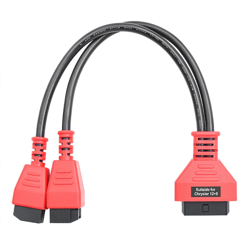 12+8 Pin Cable Adapter Connector For MS906S/908S Scanner Main Test Cable 12+8 Pin Programming Cable Reddish black - Premium OBD & Diagnostic Tools from Rapidvehicles - Just $30.99! Shop now at Rapidvehicles