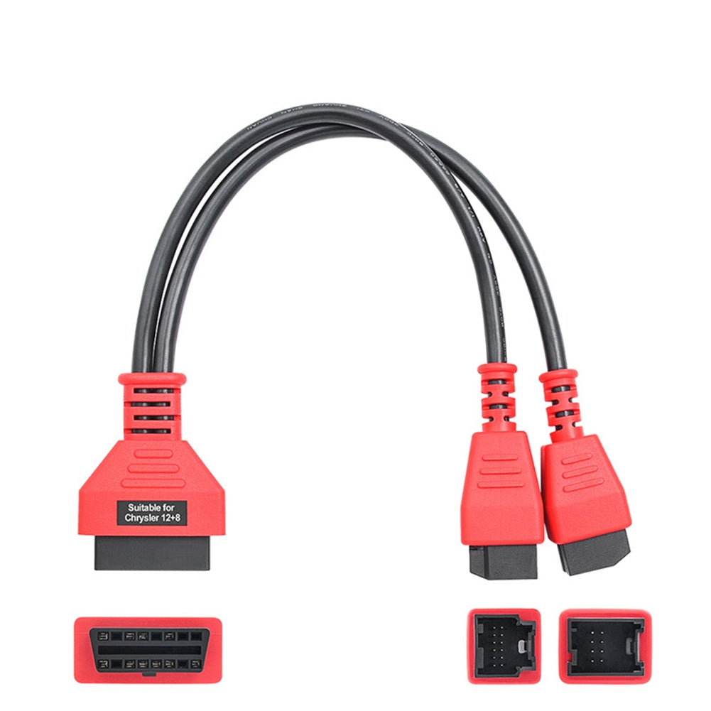 12+8 Pin Cable Adapter Connector For MS906S/908S Scanner Main Test Cable 12+8 Pin Programming Cable Reddish black - Premium OBD & Diagnostic Tools from Rapidvehicles - Just $30.99! Shop now at Rapidvehicles