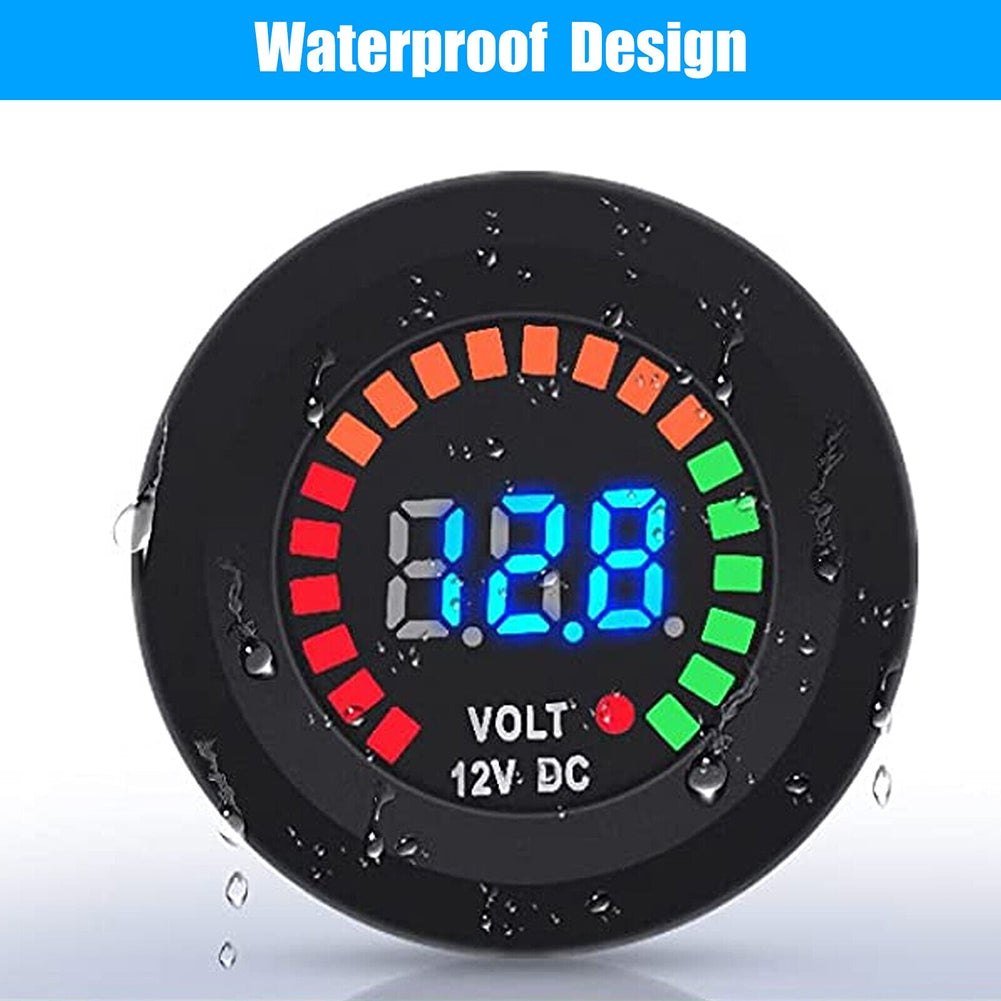 2PCS Battery Meter Waterproof Dc 12v Voltmeter LED Digital - Premium Car Chargers from Rapidvehicles - Just $55.99! Shop now at Rapidvehicles