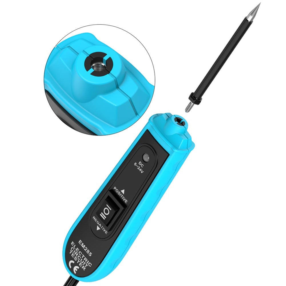 Dc 6-24v Automotive Electric Circuit Tester Voltage Polarity Tester with Test Light Probes Clips Buzzer Test Tool Blue - Premium OBD & Diagnostic Tools from Rapidvehicles - Just $40.99! Shop now at Rapidvehicles