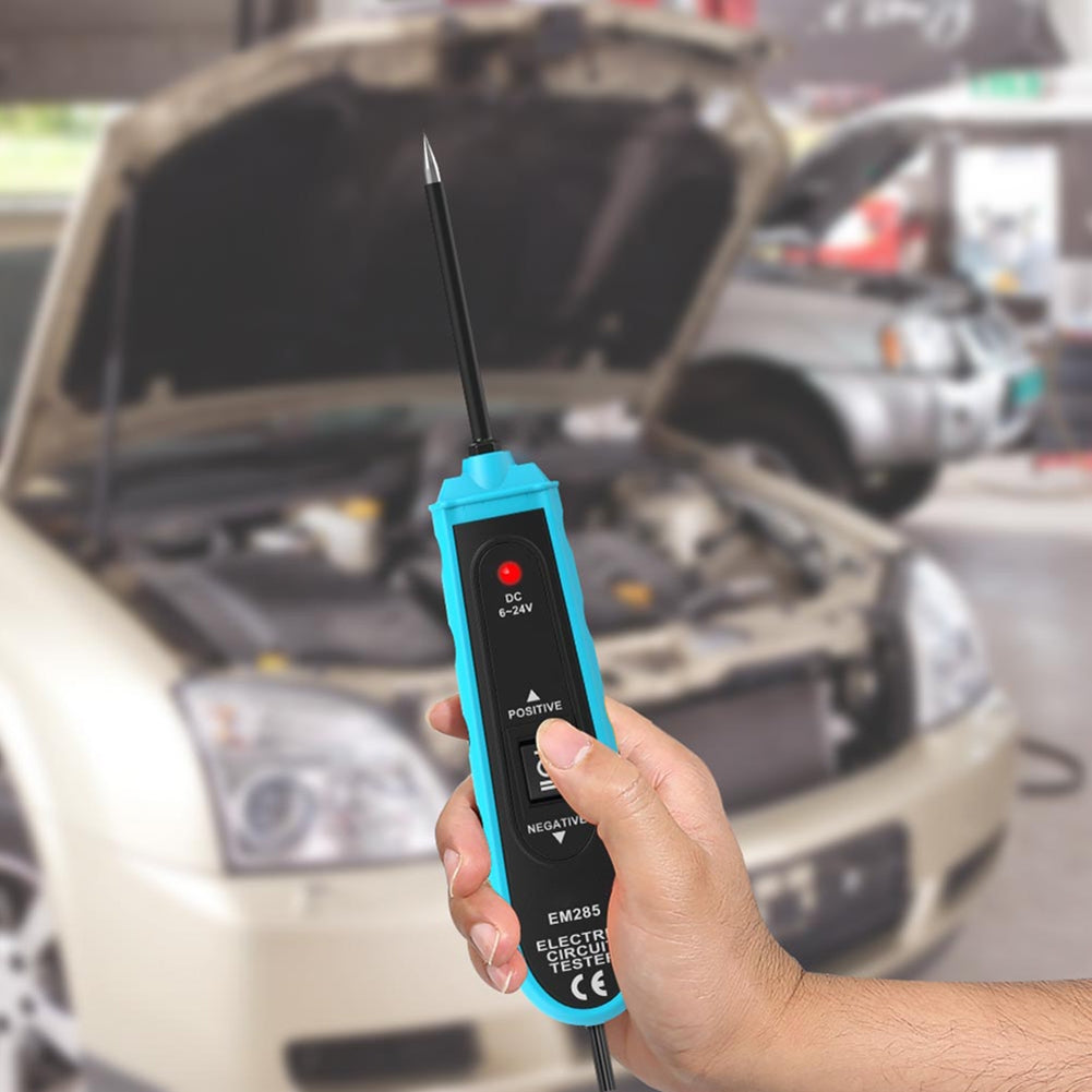 Dc 6-24v Automotive Electric Circuit Tester Voltage Polarity Tester with Test Light Probes Clips Buzzer Test Tool Blue - Premium OBD & Diagnostic Tools from Rapidvehicles - Just $40.99! Shop now at Rapidvehicles