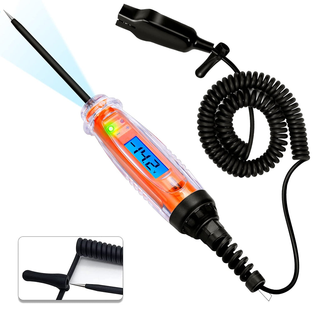 Automotive Test Light Dc 3-60v Light Tester Heavy Duty Auto Ciruit Tester Electric Test Pen Orange - Premium OBD & Diagnostic Tools from Rapidvehicles - Just $41.99! Shop now at Rapidvehicles