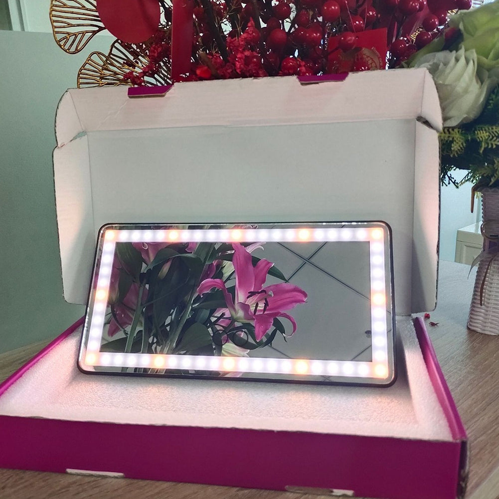 Car Sun Visor Vanity Mirror Rechargeable LED Makeup Mirror With 3 - Premium Car Organizers from Rapidvehicles - Just $49.99! Shop now at Rapidvehicles