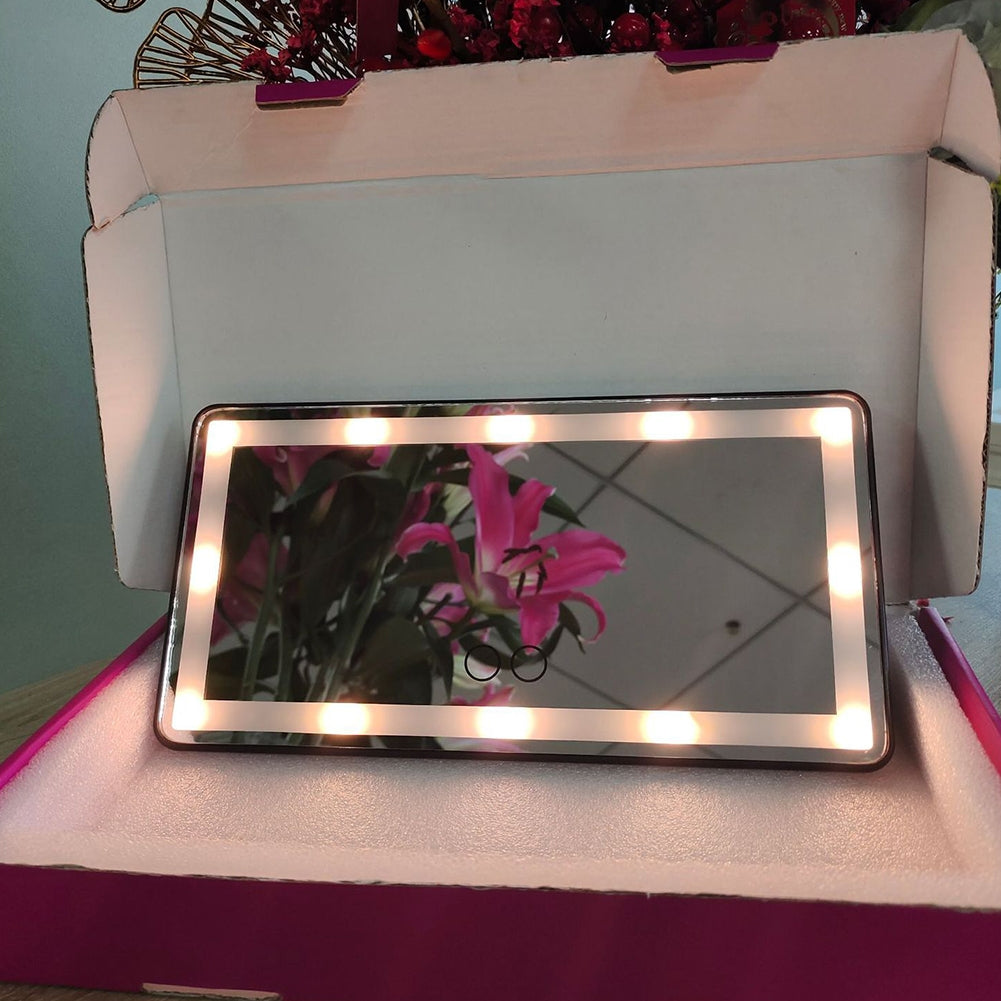 Car Sun Visor Vanity Mirror Rechargeable LED Makeup Mirror With 3 - Premium Car Organizers from Rapidvehicles - Just $49.99! Shop now at Rapidvehicles