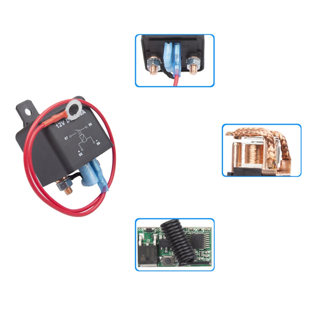 Remote Battery Disconnect Switch Kit 200a 12v RC Intelligent Cut off Switch Prevent Battery Drain Black 2 Keys - Premium Car Organizers from Rapidvehicles - Just $38.93! Shop now at Rapidvehicles