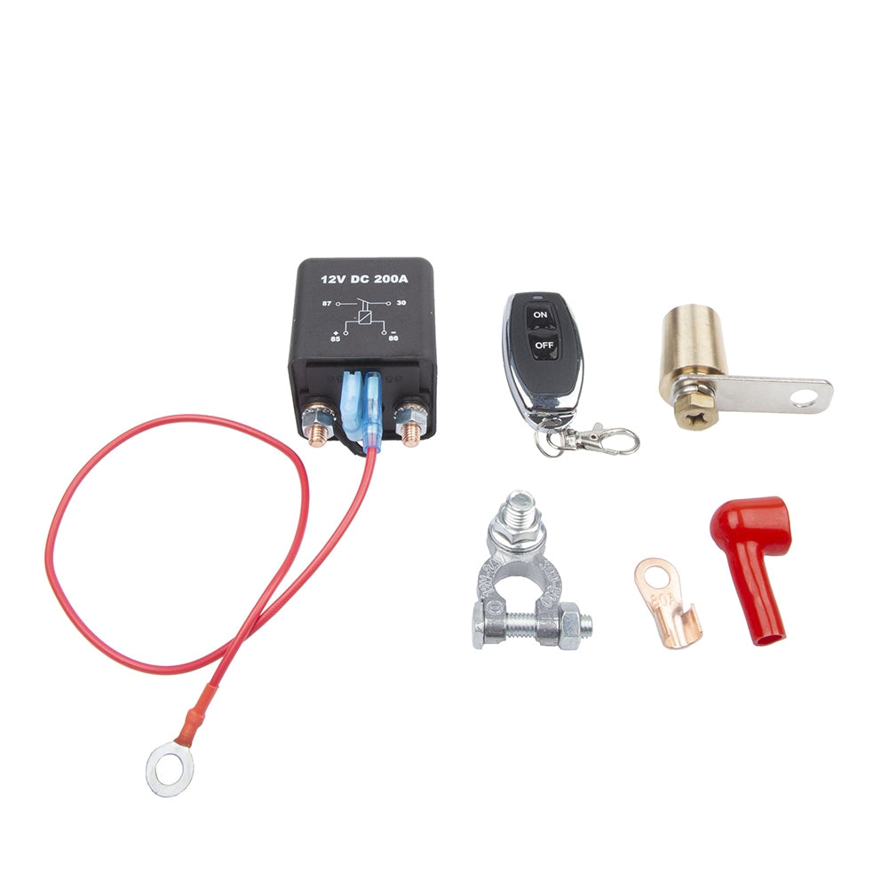 Remote Battery Disconnect Switch Kit Relay Integrated Wireless RC Disconnect Cut off Isolator Switch Black - Premium Car Organizers from Rapidvehicles - Just $38.93! Shop now at Rapidvehicles