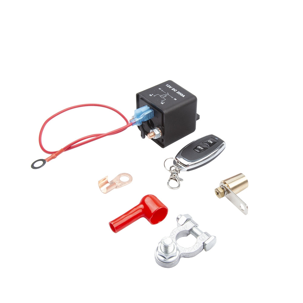 Remote Battery Disconnect Switch Kit Relay Integrated Wireless RC Disconnect Cut off Isolator Switch Black - Premium Car Organizers from Rapidvehicles - Just $38.93! Shop now at Rapidvehicles