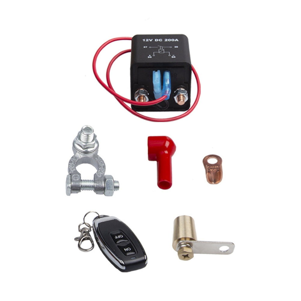 Remote Battery Disconnect Switch Kit Relay Integrated Wireless RC Disconnect Cut off Isolator Switch Black - Premium Car Organizers from Rapidvehicles - Just $38.93! Shop now at Rapidvehicles