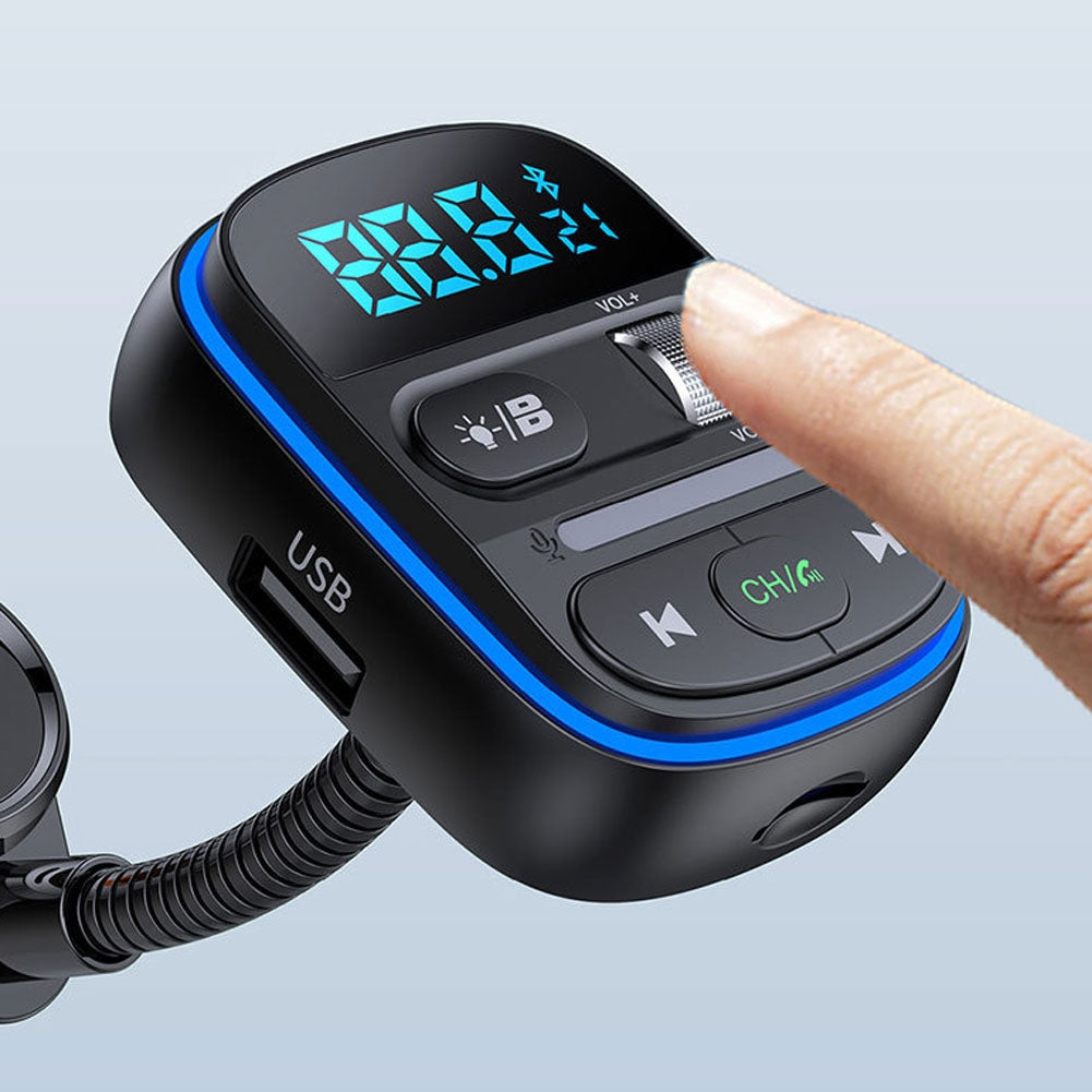 T77 Wireless Fm Transmitter Radio Adapter Car Kit Qc3.0/Pd30w Fast Charging Hands-Free Calling Support U Disk Black - Premium Car Chargers from Rapidvehicles - Just $29.99! Shop now at Rapidvehicles