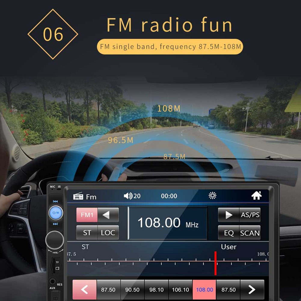 Car Stereo Double Din Car Radio 7 Inch MP5 Player Touch Screen Fm - Premium Car DVR from Rapidvehicles - Just $64.79! Shop now at Rapidvehicles