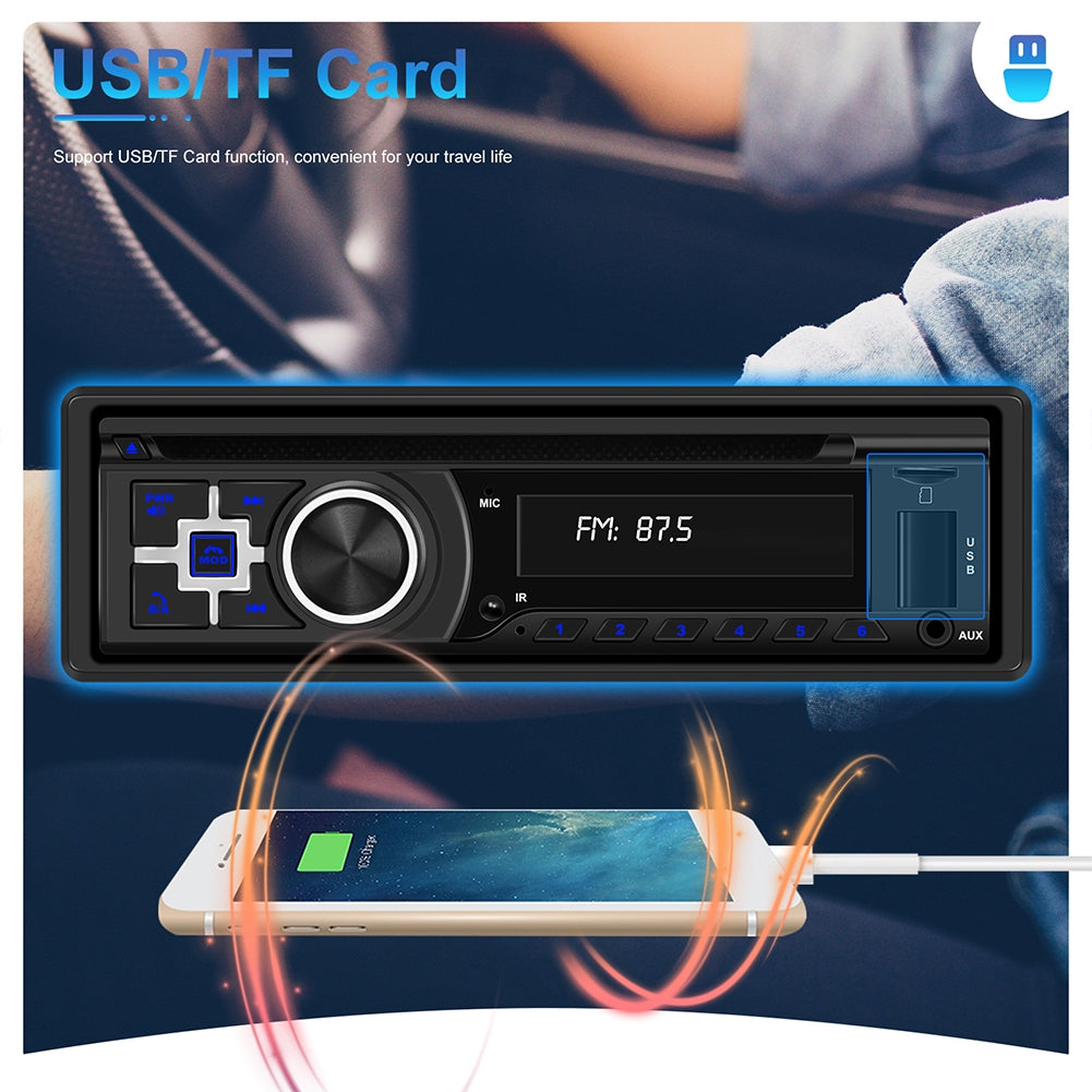 Single Din Car Stereo Dvd Player MP3 Fm/Am Radio USB/Aux/Tf Card - Premium Other Car Electronics from Rapidvehicles - Just $95.99! Shop now at Rapidvehicles