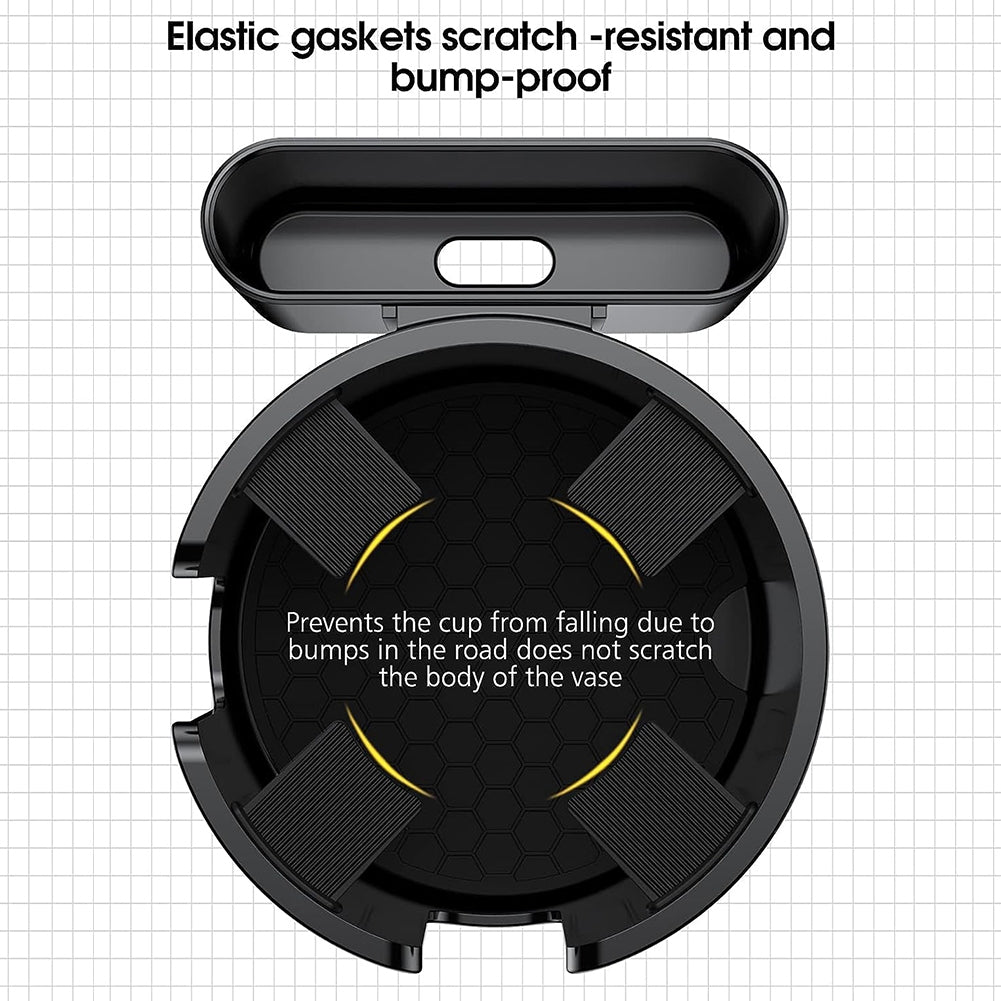 Cup Holder Extender For Car Extensible Adjustable Base Large Cup Drink Holder Removable Phone Mount Adapter black - Premium Car Organizers from Rapidvehicles - Just $32.09! Shop now at Rapidvehicles