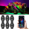 RGB LED Rock Lights Kits Multicolor Exterior Waterproof Underglow Neon Light Kits for Atv Utv Suv off Road Auto 1 to 6 - Premium Car LED Lights from Rapidvehicles - Just $53.63! Shop now at Rapidvehicles