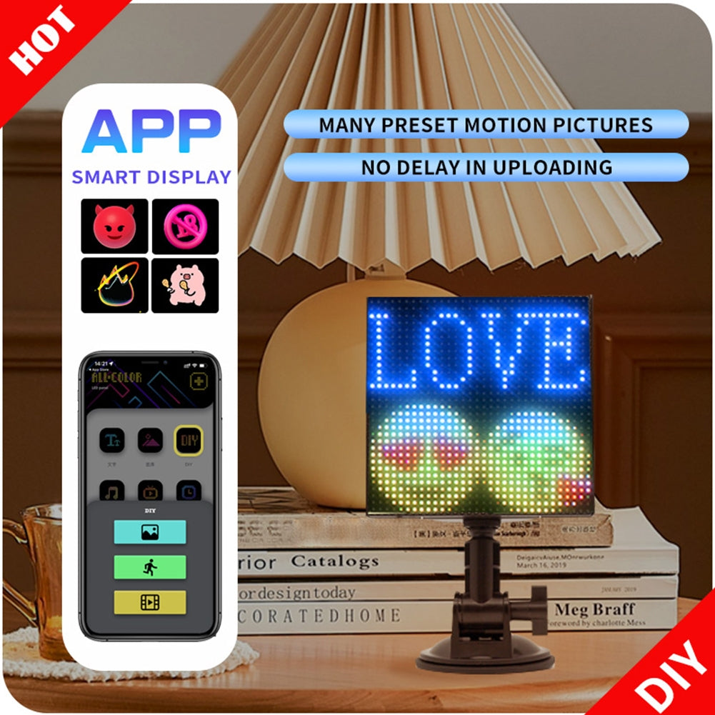 Pixel Display Screen Smartphone App Control DIY Custom Emoticon - Premium Car LED Lights from Rapidvehicles - Just $62.99! Shop now at Rapidvehicles