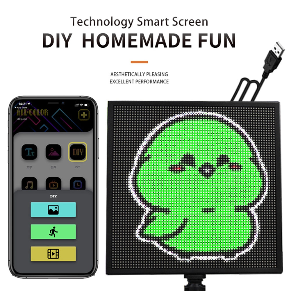 Pixel Display Screen Smartphone App Control DIY Custom Emoticon - Premium Car LED Lights from Rapidvehicles - Just $62.99! Shop now at Rapidvehicles