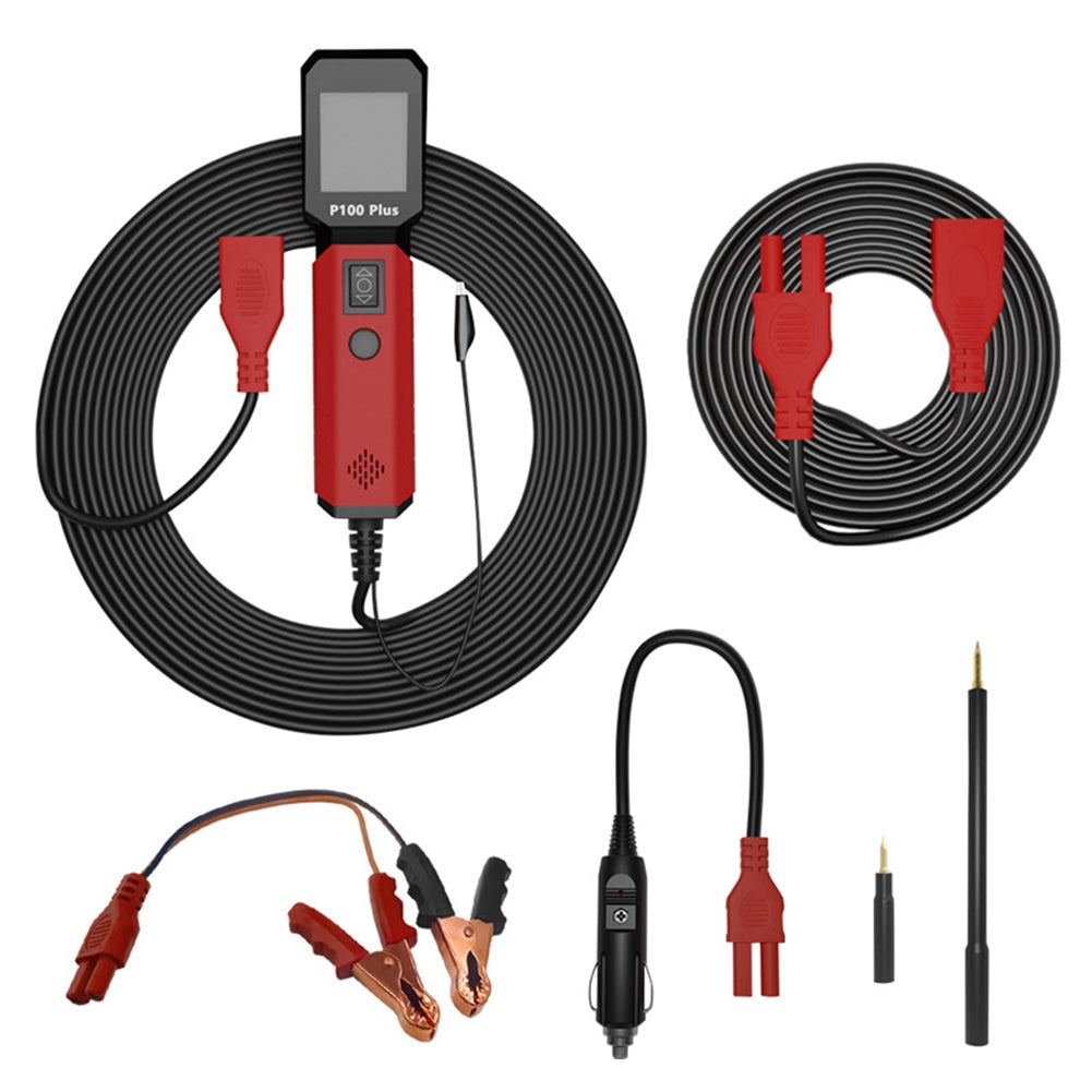 P100 PLUS Automotive Power Circuit Probe Tester 12V 24V Power Circuit Test Pen Electrical System Tools Red black - Premium OBD & Diagnostic Tools from Rapidvehicles - Just $91.99! Shop now at Rapidvehicles