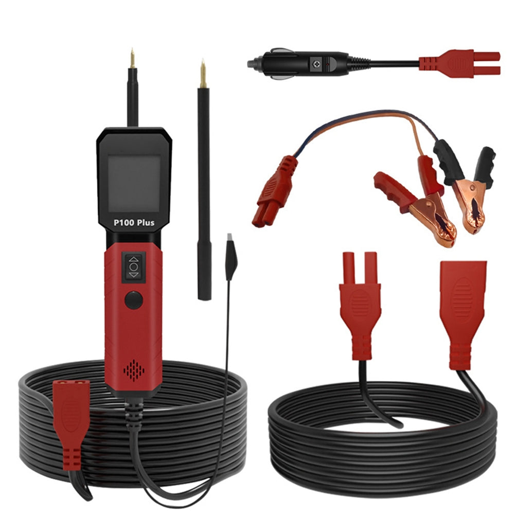 P100 PLUS Automotive Power Circuit Probe Tester 12V 24V Power Circuit Test Pen Electrical System Tools Red black - Premium OBD & Diagnostic Tools from Rapidvehicles - Just $91.99! Shop now at Rapidvehicles