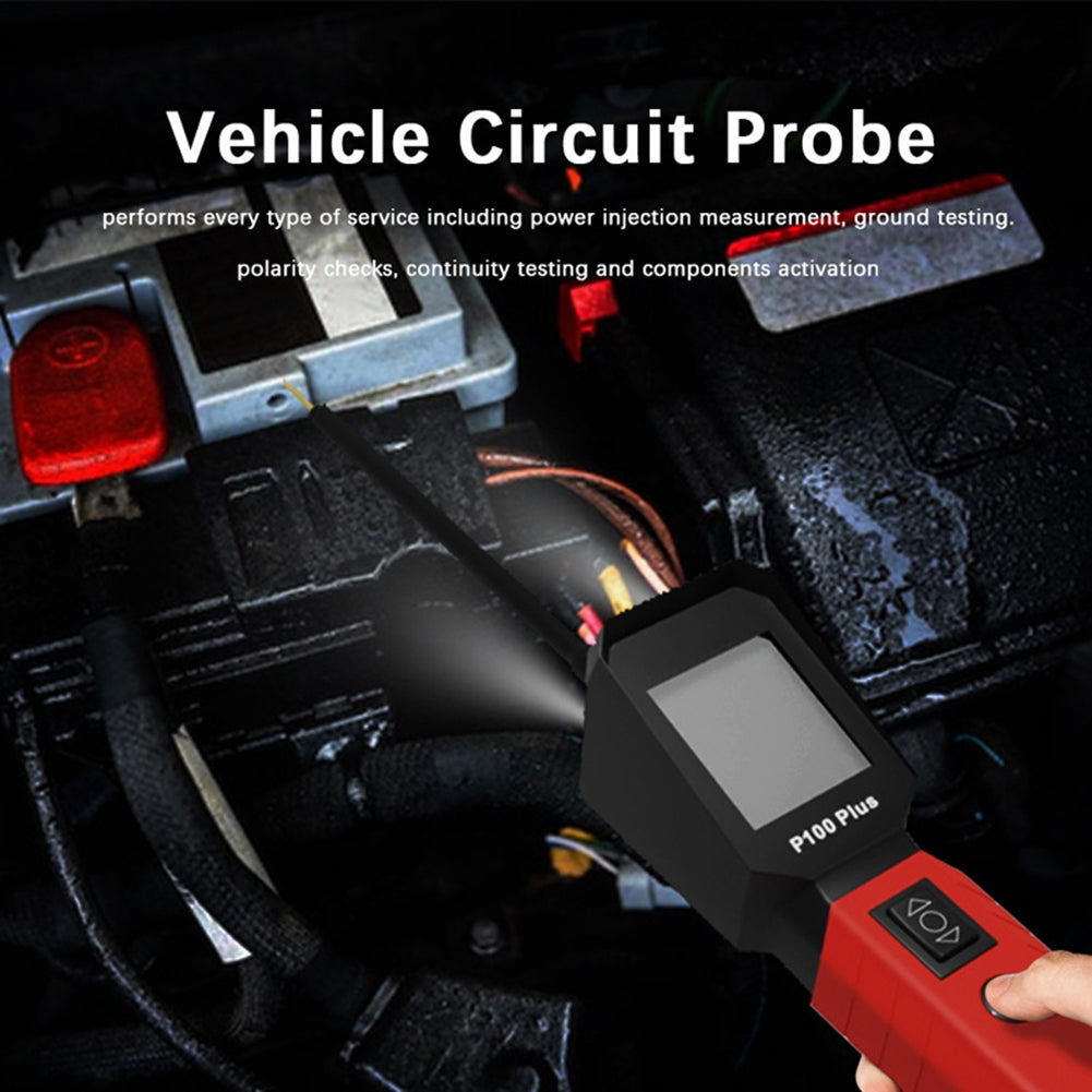 P100 PLUS Automotive Power Circuit Probe Tester 12V 24V Power Circuit Test Pen Electrical System Tools Red black - Premium OBD & Diagnostic Tools from Rapidvehicles - Just $91.99! Shop now at Rapidvehicles