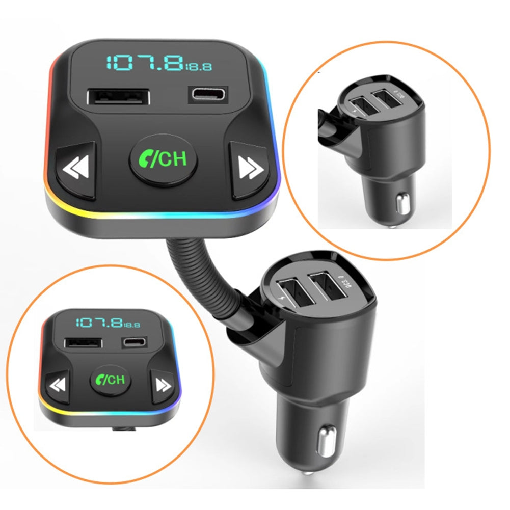 HM02 Car MP3 Player Wireless Radio Adapter FM Transmitter Hands-Free Kit USB Charger With Digital Display black - Premium Car Chargers from Rapidvehicles - Just $19.99! Shop now at Rapidvehicles