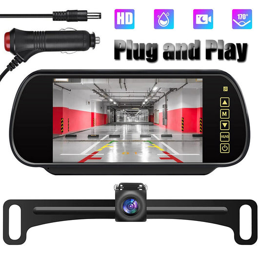 Backup Camera for Trucks 7 inch Dvr Monitor System Waterproof - Premium Car Rear View Camera from Rapidvehicles - Just $80.99! Shop now at Rapidvehicles