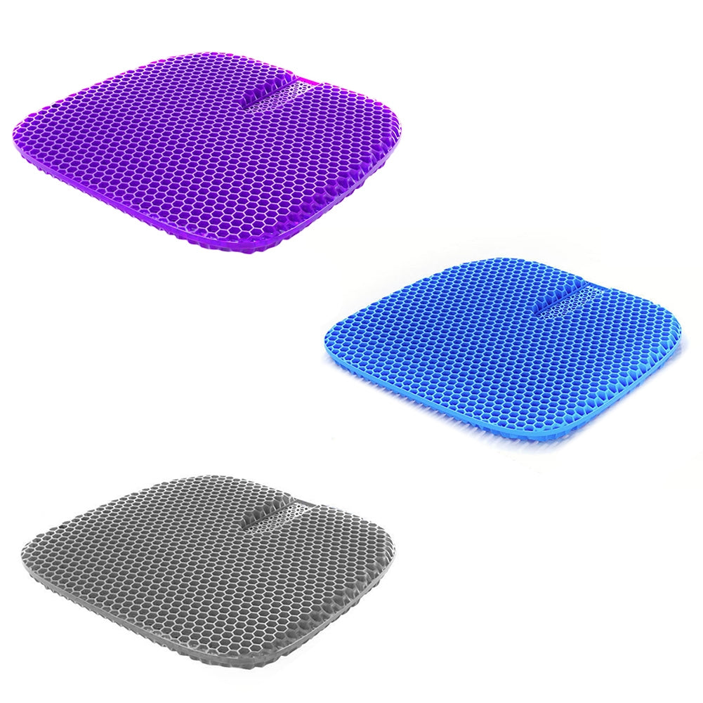 Car Seat Cushion Gel Cooling Pad Thick Big Breathable 3D Honeycomb Design Absorbs Pressure Seat Cushion Purple - Premium Car Seat Cushion from Rapidvehicles - Just $37.99! Shop now at Rapidvehicles