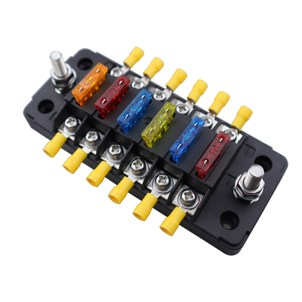 6-Way Marine Blade Fuse Block DC 10V-32V Independent Positive - Premium Car Organizers from Rapidvehicles - Just $33.99! Shop now at Rapidvehicles