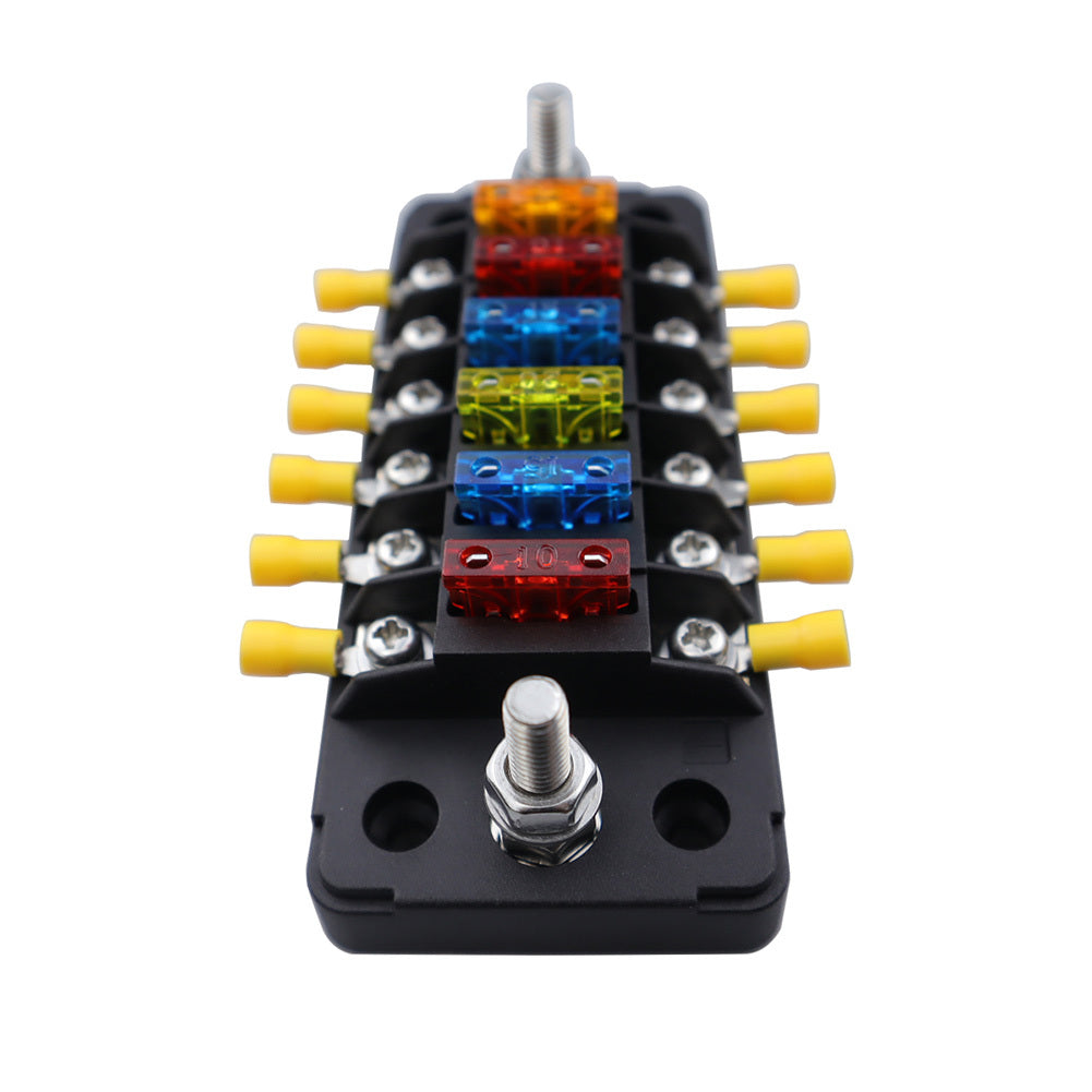 6-Way Marine Blade Fuse Block DC 10V-32V Independent Positive - Premium Car Organizers from Rapidvehicles - Just $33.99! Shop now at Rapidvehicles