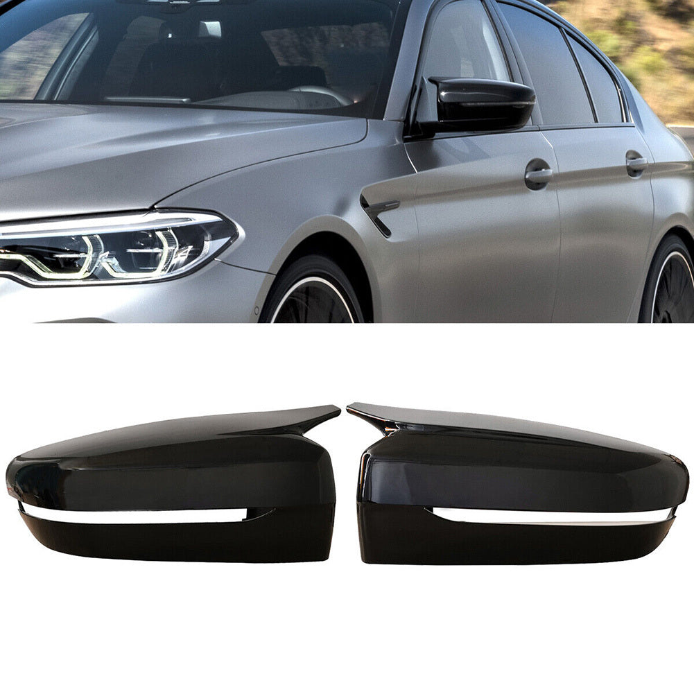 1 Pair Side Mirror Cover Caps Replacement Rearview Side Mirror Housing Decoration for 3 Series G20 G30 Bright Black - Premium Other Exterior Parts from Rapidvehicles - Just $51.11! Shop now at Rapidvehicles