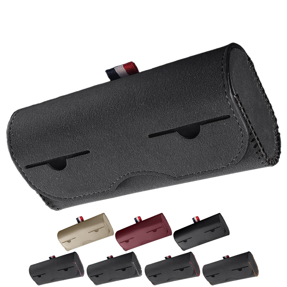 Universal Car Sunglass Holder Sun Visor Eyeglasses Case Clip Hanger Sunglasses Storage Protective Box Auto Accessories Black+ white wire - Premium Car Organizers from Rapidvehicles - Just $26.76! Shop now at Rapidvehicles